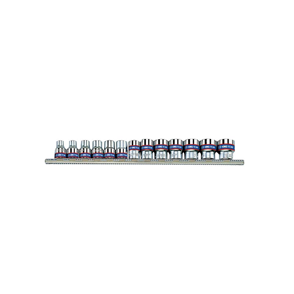 KING TONY 3013MR Socket Wrench, 3/8-inch, Set of 13