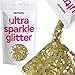 Produktbild Hemway Bright Gold Black Tiger Mix Glitter Chunky Multi Purpose-Staub-Puder Kunsthandwerk Weinglas Dekoration Hochzeit Blumen Kosmetik Gesicht Augen Bod - 100g