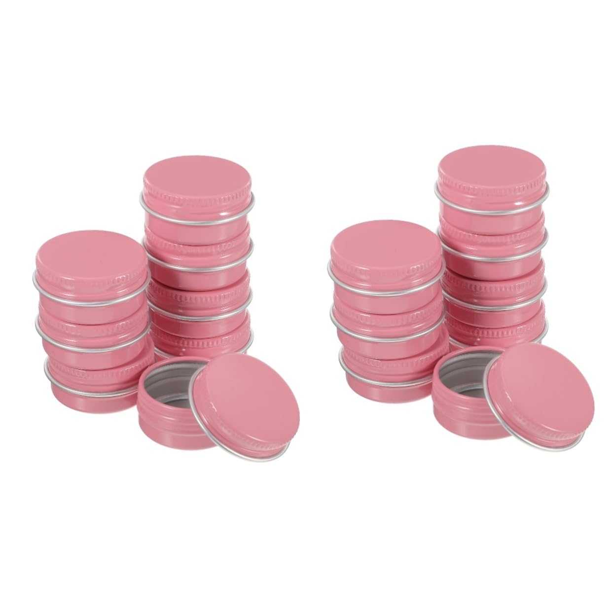 SEWACC 16 Pcs Candle Storage Jar Sealed Candle Jars for Candlemaking Tea Tin Can Cosmetic Tins Metal Tins with Lids Metal Container with Lid Round Tins Mini Aluminum Travel Metal Can