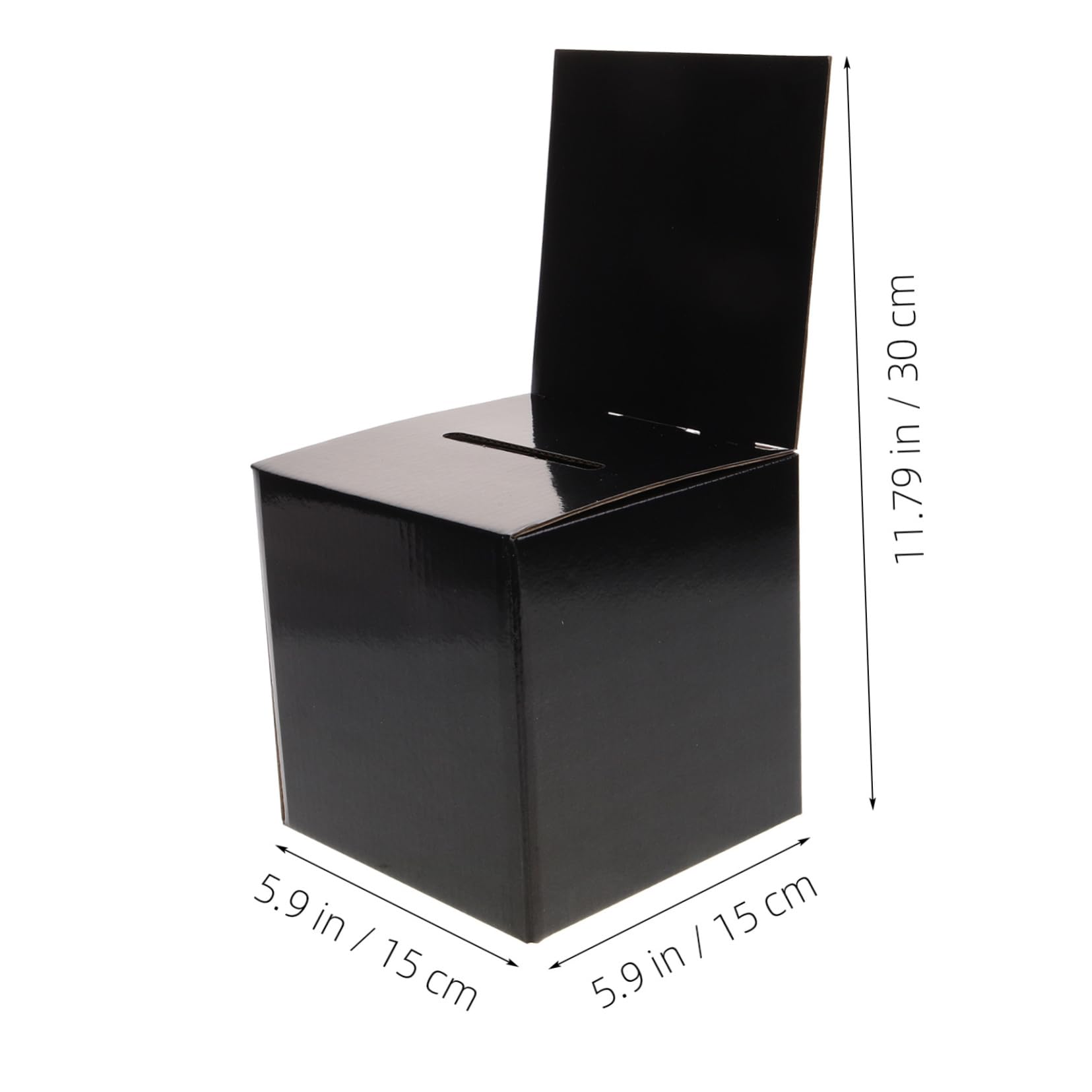 DIYEAH 6pcs Elegant Wedding Card Box Blessing Paper Card Storage Container for Guests Wishes Keepsake Box for Reception Anniversary Bridal Shower