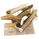 RF - DEER Hirschgeweih Set | natürlicher Geweih-Kausnack für Hunde | gesunder Hundespielzeug & Leckerlis | Kauknochen für Genuss und Zahnpflege | Hard | 5er Pack | S | 155-250 g | 8-10 cm