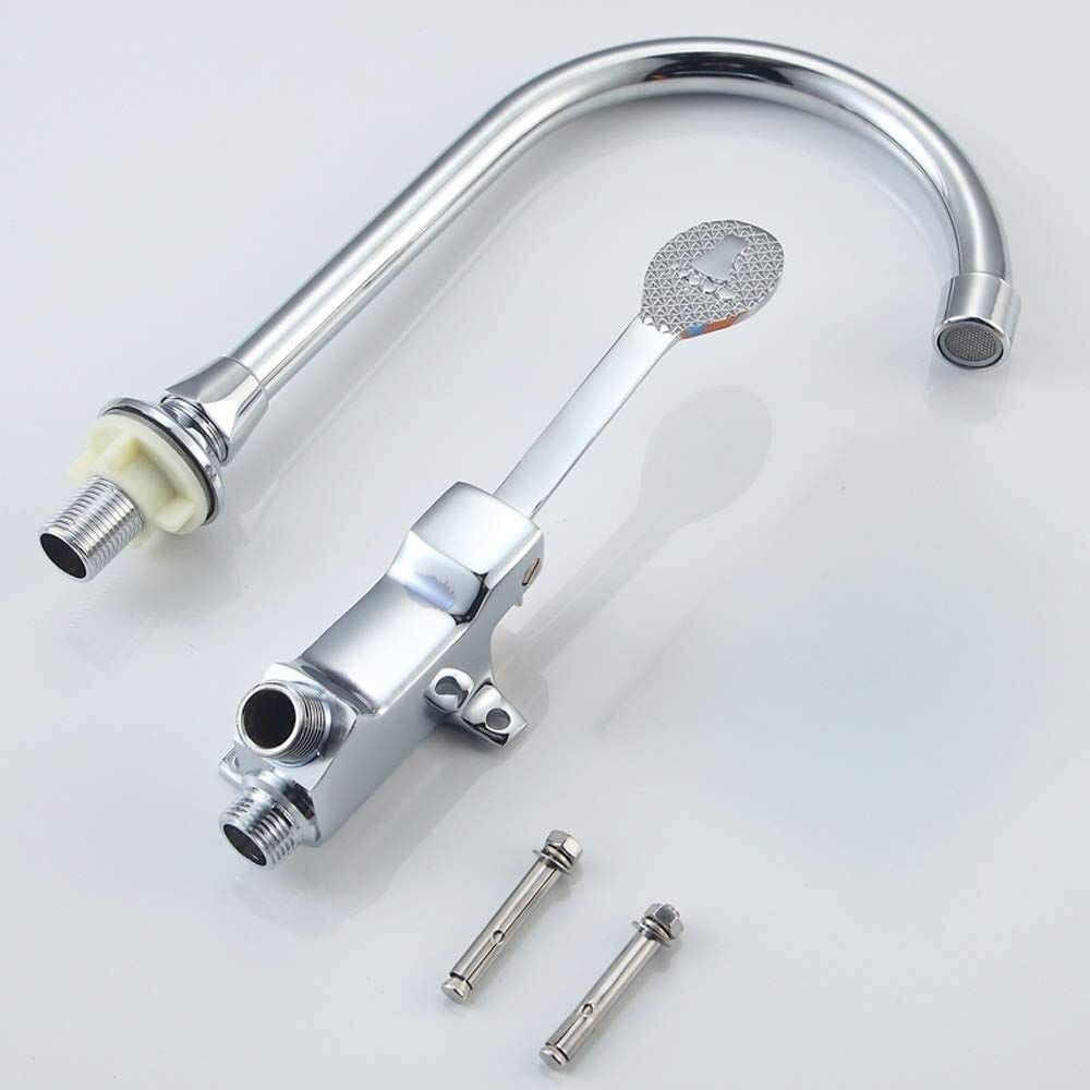 Grifo Grifo de Agua fría y Caliente con Pedal Interruptor Mezclador VAE Control de Temperatura del pie VAE Grifo de Agua de Tres vías, Dos en uno, 3 vías