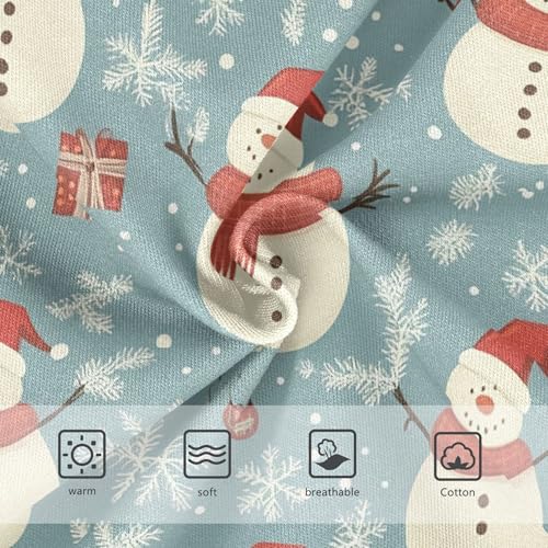 Toddlers Underwear Floral 2t Cotton Panties Little Girl Designer Briefs Underpants Christmas Snowman Blue Grey3