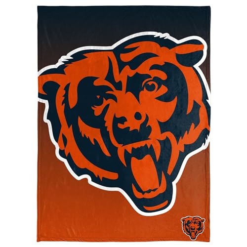 FOCO NFL Micro Raschel Throw Blanket Gradient 50 x 60 Chicago Bears