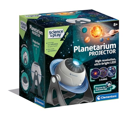 Clementoni - Proyector de Estrellas: con Luces, aplicación AR y exploración Espacial (más de 8 años)
