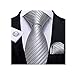 Mens Ties Silk Wedding Tie for Men Cufflinks Tie Set Fashion Designer Bussiness Party (Color : B) (A)