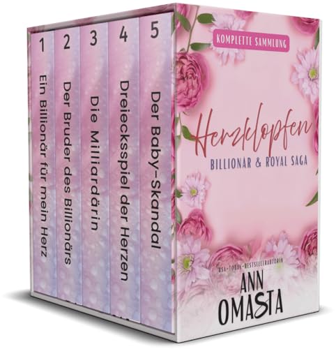 Herzklopfen: Die Komplette Billionär & Royal Saga: 5 süße Liebesromane in einer Box – die volle Serie mit Happy Ends! (Herzklopfen: Eine Billionär & Royal Saga)