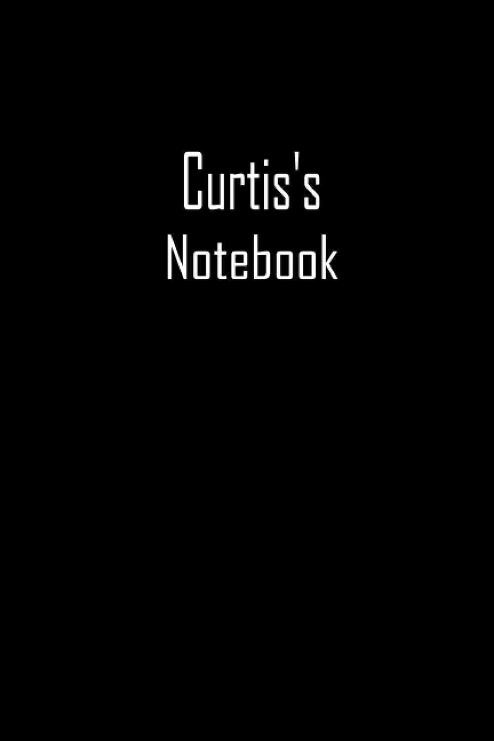 Curtis's Notebook: A Black Notebook, Customized Journal 100 pages 6*9 inches , Lined journal notebook, Matte cover, college ruled journal, perfect for students and for office