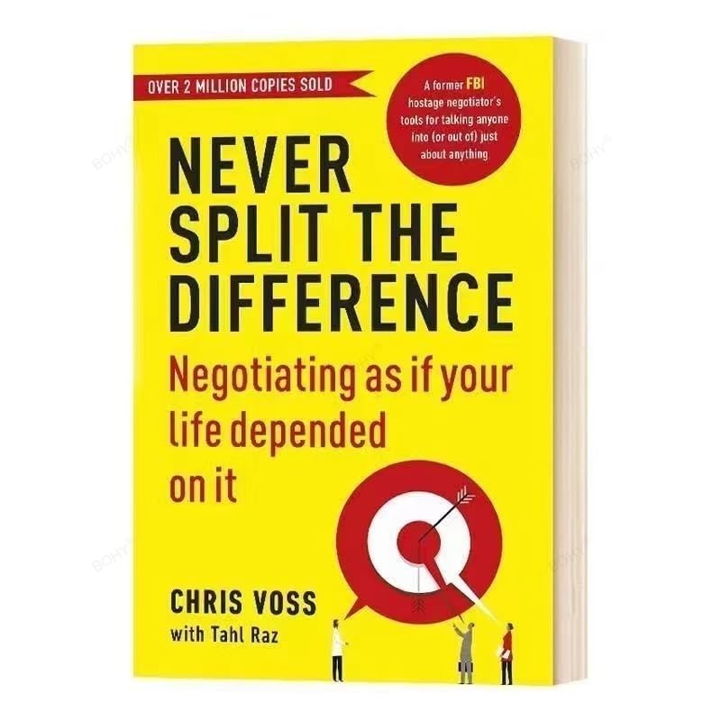 Education Product - Never Split The Difference By Chris Voss Books In English for Adults Negotiations Emotional Intelligence New Listing (1 book)