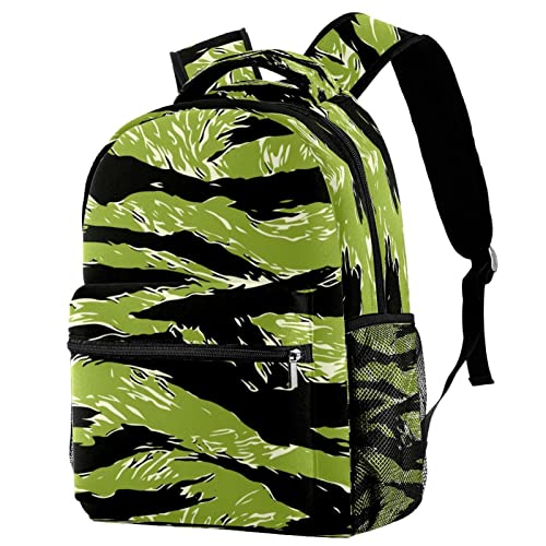 Sac à dos de voyage vert camouflage avec porte-bouteille Leisure Campus