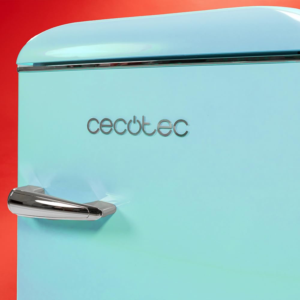 Cecotec Bolero CoolMarket 2D Origin 86 Blue E Réfrigérateur 2 Portes 86L Retro Total No Frost IceBox Bleu