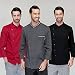 Generic - Delantal de manga larga para hombre, color negro, XXL, para restaurante, hotel, cocina, cafetería, chef