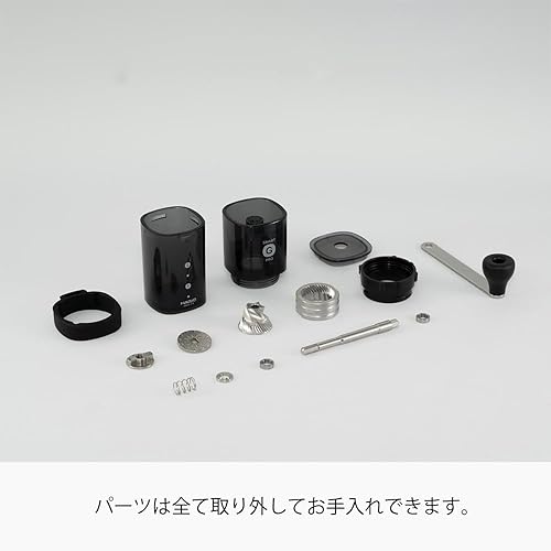 Miniatura 6 de HARIO MSGS-2-B Smart G PRO Coffee Grinder, 0.8 oz (24 g), Transparent Black, Stainless Steel Blade, Disassemblable, Compact