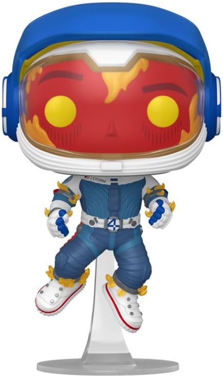Funko Pop! Marvel Funko Pop Fantastic Four Human Torch Astronaut Ver. Figure, Goods, Cute Deformed Figure image 3
