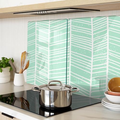 Planche à découper moderne 40x52 résistant à la chaleur chevrons