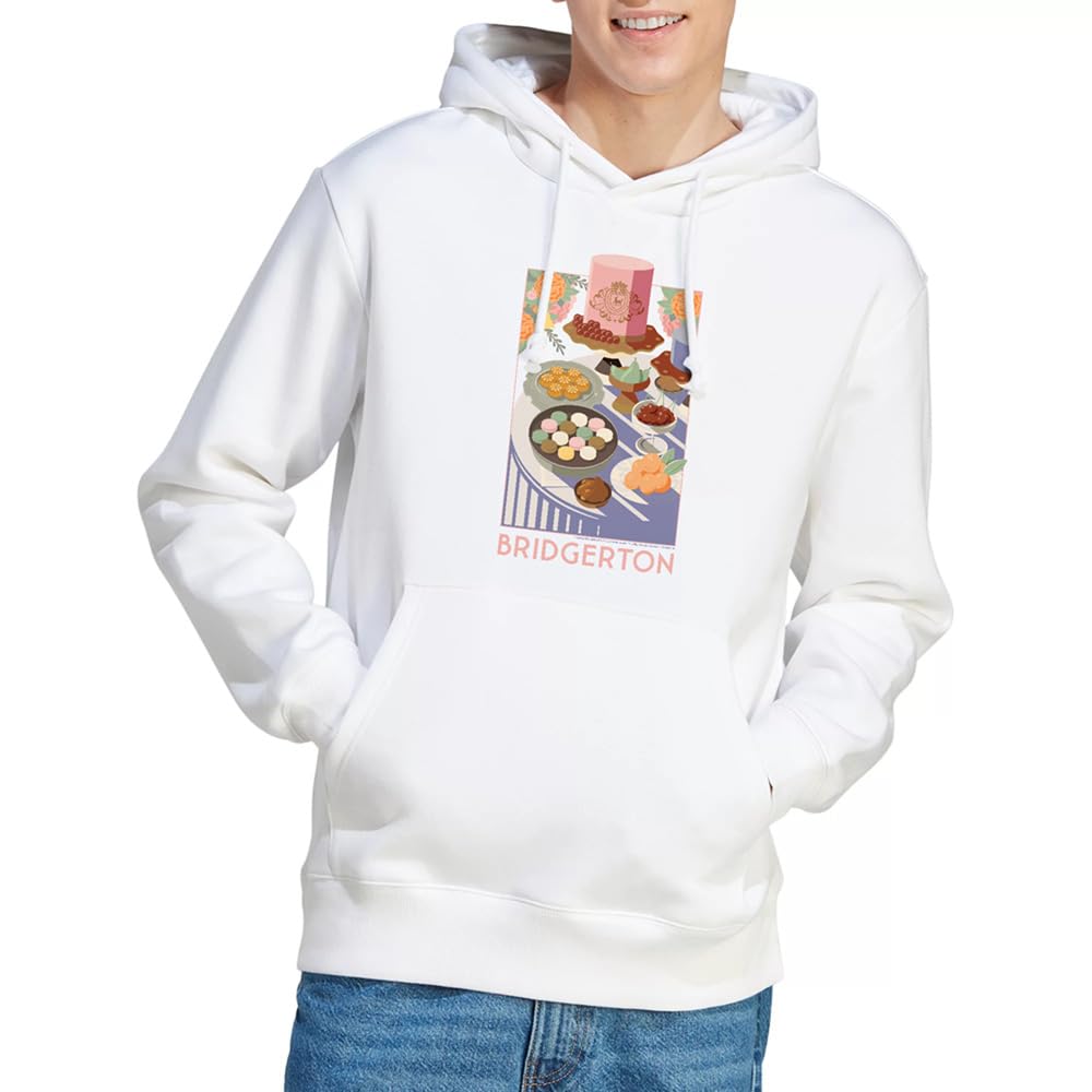 Bridgerton Treats Unisex Hoodie, White, Large