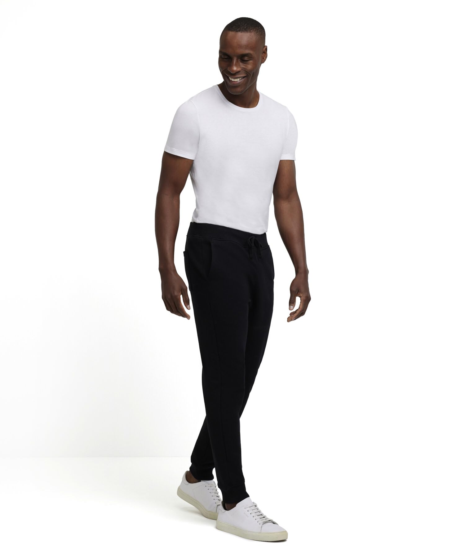 FALKE Hombre Basic Light Sweat Pants chándal cómodo Casual Cintura sin presion Transpirable orgánico algodón 1 Pieza