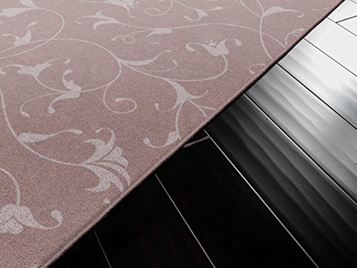 Brumlow Mills Caitlin Simple Home Indoor Floral Print Pattern Area Rug Perfect For Any Living Room Decor, Bedroom Carpet, Dining Room, Kitchen Or Entryway Rug, 2'6" X 3'10", Dusty Rose #TOP1