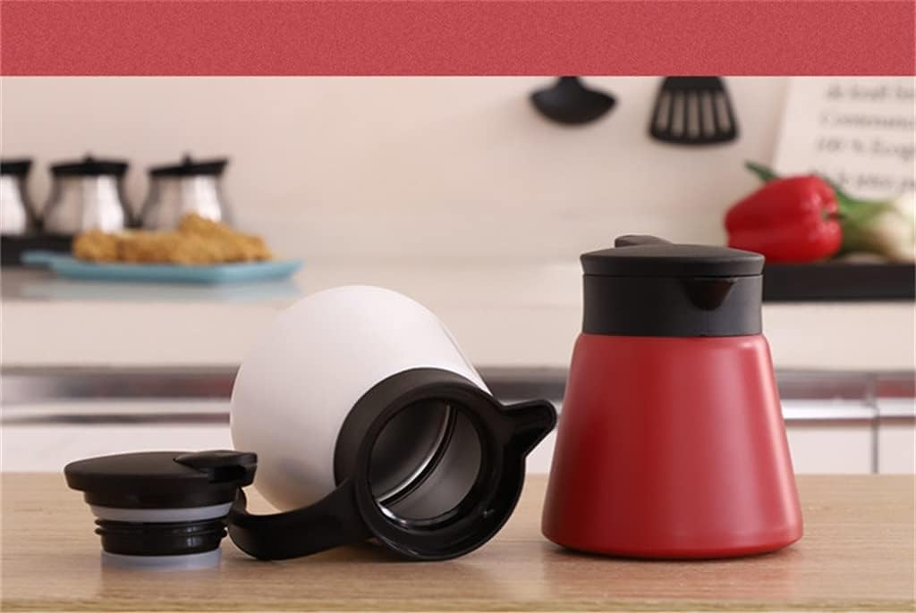 650ml 304 Stainless Steel Oblique Mouth Water Pot Insulated Coffee&Tea,Light Handle Vacuum Flask