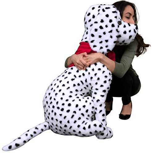 Big Plush American Made Giant Stuffed Dalmatian 36 Inch Soft Fire Dog #TOP6
