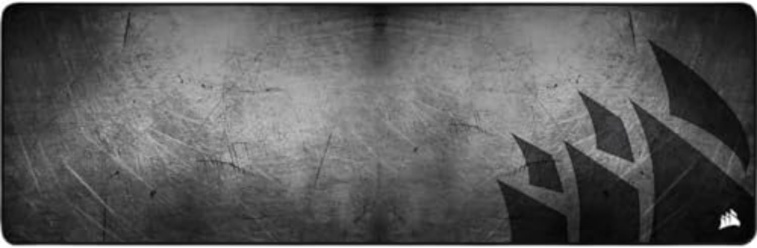 Corsair MM300 PRO Tappetino per Mouse da Gioco, Tessuto Impermeabile di Qualità, Superficie 93 cm x 30 cm, Tessuto in Microtrama, Base Gomma Spessore Elevato 3 mm, Antiscivolo, Esteso, Nero/Grigio