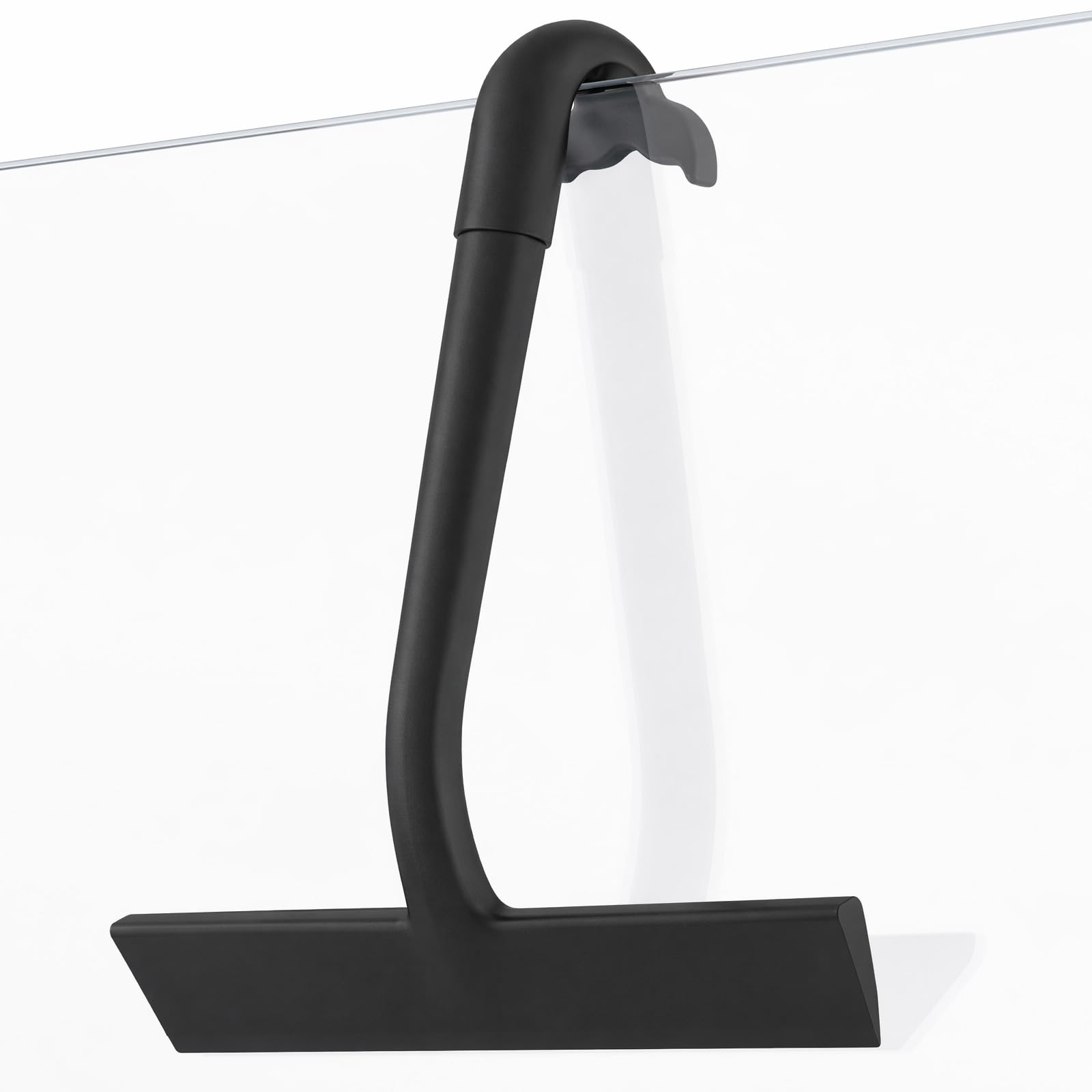 Limiebllu Mermaid Tail Silicone Squeegee for Shower Doors 22.5cm Black
