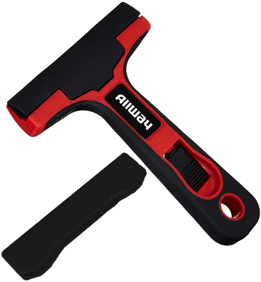 Image of ALLWAY GTS-G Glass & Tile Scraper with Snap-On Blade Guard, 4 inch