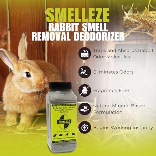 Image of SMELLEZE Natural Rabbit Odor Eliminator Deodorizer: 2 lb. Granules Removes Urine & Poop Stench