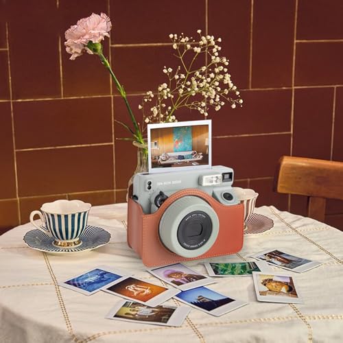 Funda protectora para cámara Fujifilm Instax Wide 400 retró marrón miniatura 3