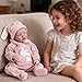 Aori Reborn Baby Dolls Girl - 18'' Realistic Sleeping Newborn - Lifelike Hand-Painted Vinyl Baby Doll with Doll Accessories Set - Weighted Body for Cuddling, for Collectors & Kids 3+