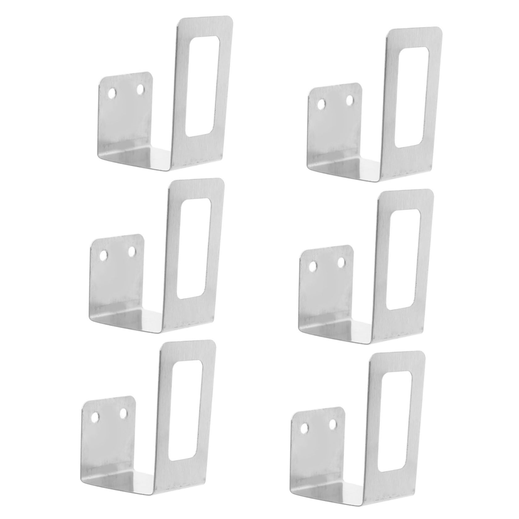 ABOOFAN 3 Pairs Stainless Steel Wall Mounted Lid Holders Kitchen Pot Cover Racks and Lightweight Design Effortless Organization for Your Cookware