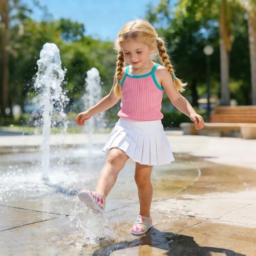 Image of LeIsfIt Toddler Water Shoes Boys Girls Barefoot Aqua Socks Kids Breathable Quick-Dry Swim Shoes for Beach Pool Surf