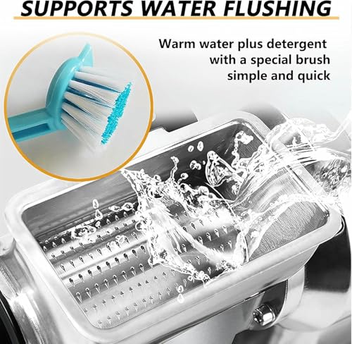 BTOIASYHF Rallador de Queso EléCtrico para Bloques de Queso, 88 LB/Hora, Comercial, Resistente, para Restaurantes, Rallador de Queso EléCtrico - imagen 4