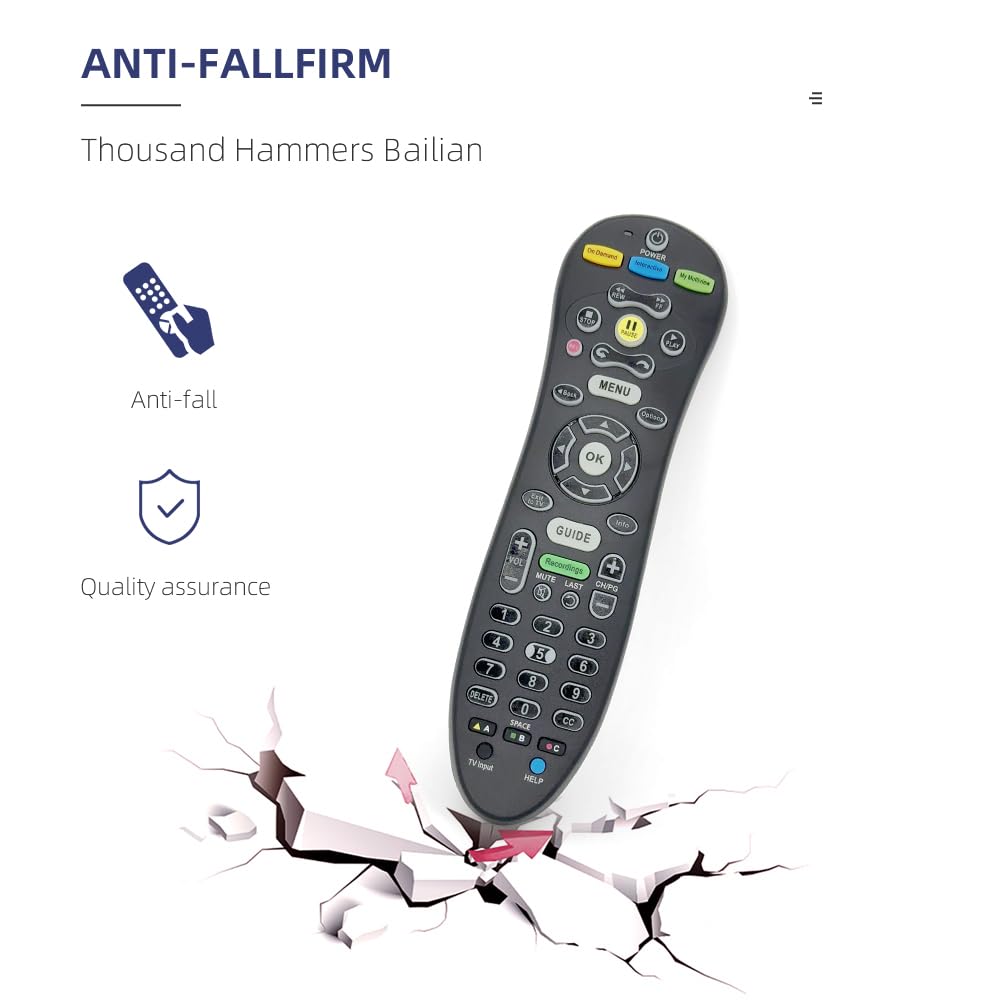 Lot de 2 télécommandes S30-s1b pour Att Uverse - Remplacement universel avec installation facile - Télécommande TV universelle pour un usage quotidien (noir)