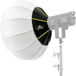 Softbox Globo Greika LAM65 PRO Balão Chinês 65cm com Montagem Bowens para Iluminação de Estúdio