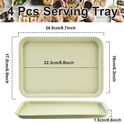 QUCUMER 4 Vassoi da Servizio Grandi Vassoio