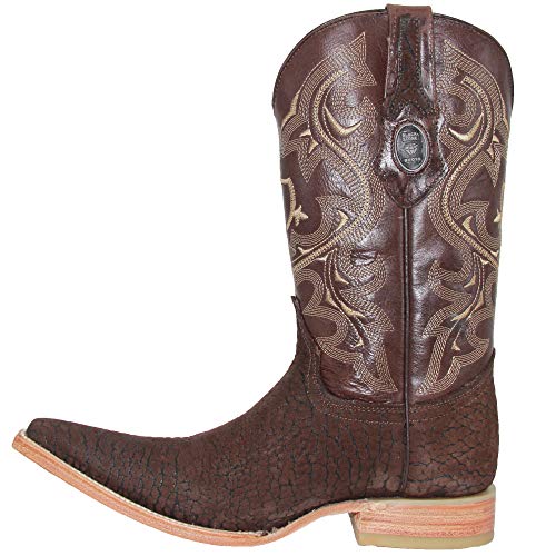 Western Shops Mens Leather Cowboy Boot Snip Toe Western Leather Boot4