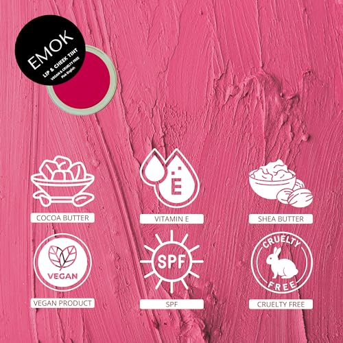 EMOK Must Have Everyday Lip & Cheek Tint, Hint of Pink English | 8gm | Pink English-Lip And Cheek Tint | Lip Stain (Pink English) - Image 5
