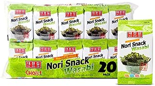 Daechun(Choi''s1) Wasabi Seaweed Snack, 20 Pack, Product of Korea