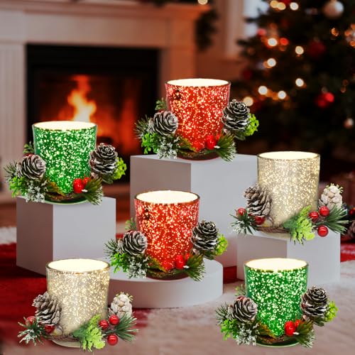 Spetsbst Teelichthalter Weihnachten Glas 12er-Set Klein Kerzenhalter...