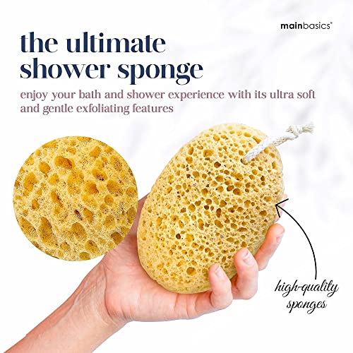 Mainbasics MB123 Bath Sponge, Exfoliating Body Sponge Large & Soft Shower Sponge thumb #1