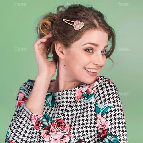 Barrettes sublimation cœur en métal pour imaginer vos propres accessoires de coiffure DIY