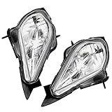 Caltric Left and RIght Head Light Set Compatible with Yamaha Raptor 250 YFM250 2008-2013 / Raptor 350 YFM350 2004-2013 / Wolverine 350 YFM350 2006-2009 / Wolverine 450 YFM450 2006-2010