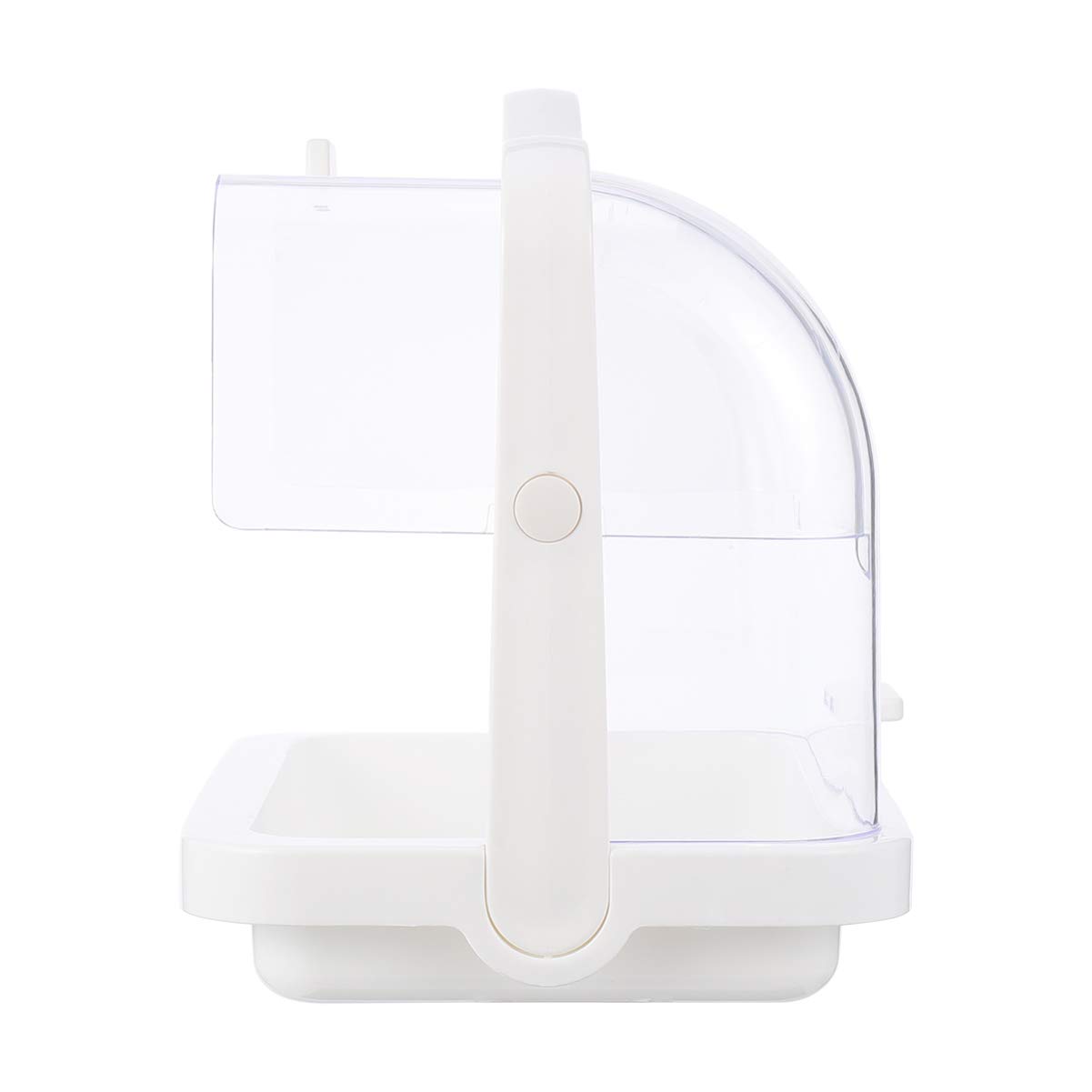 BRIGHTFUFU 1Pc Portable Cake Tasting Stand with Double Opening Design Food Grade Clamshell Carrier for Cakes Fruits and Snacks for Parties and Picnics