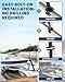 Toplamper Boat Trailer Steps with Handrail Heavy-Duty Boats Boarding Step Ladder for The Tongue 2 Steps