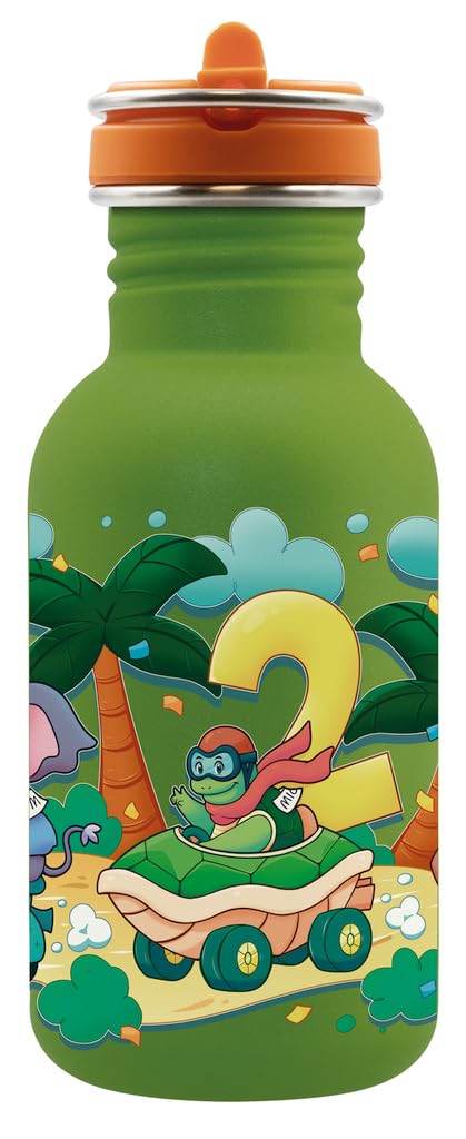 Balloons Edelstahl Trinkflasche 0,5L Mit Flow Deckel - Flexible & Langlebige Flasche