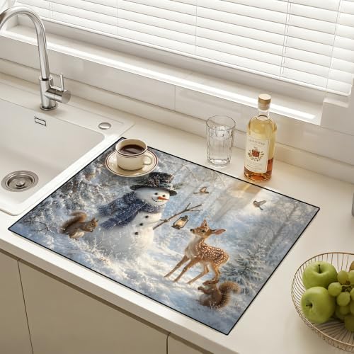 Image of Stove Top Cover for Electric Stove: 28''x20'' Stove Cover Elevate Your Kitchen Reliable Heat Protection,Non-Slip Kitchen Decor (Woodland)