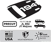 Vista 2 de Calcomanía de capó para Jeep Wrangler Gladiator Mojave 392 Rubicon JL JT 2018-2026 (1941)