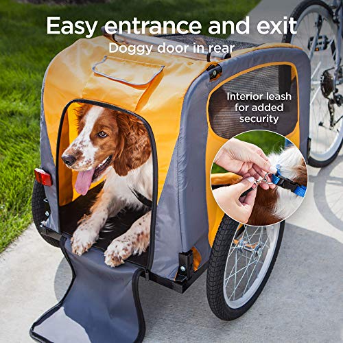 Schwinn Rascal Bike Dog Trailer, Carrier for Small and Large Pets, Easy Folding Cart Frame, Quick Release Wheel… - Image 3