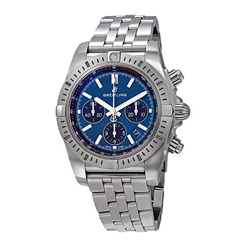 Breitling Chronomat B01 Chronograph 44 Blue Dial Men's Watch AB0115101C1A1